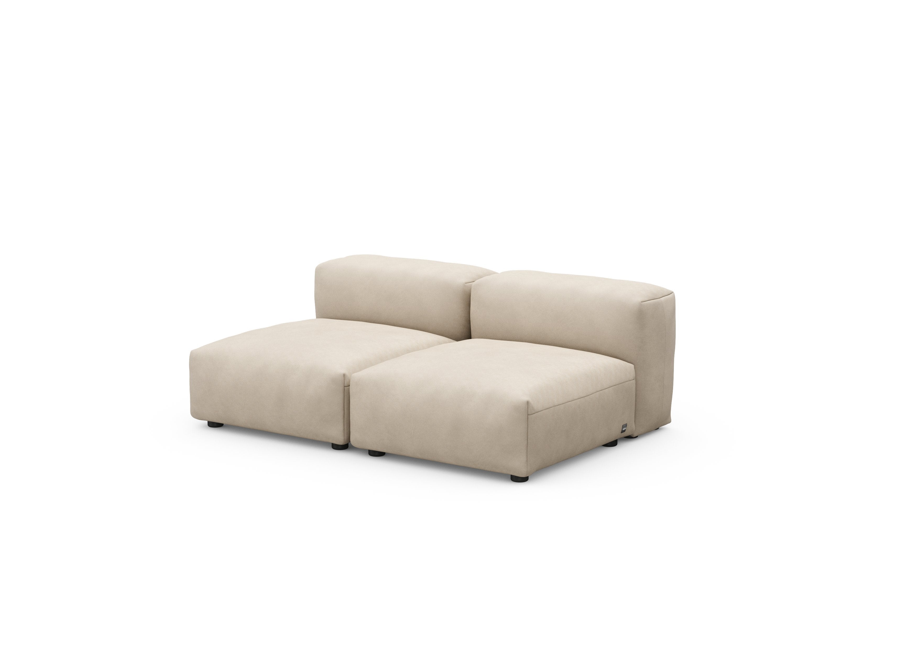 vetsak®-Two Seat Lounge Sofa S Canvas sand