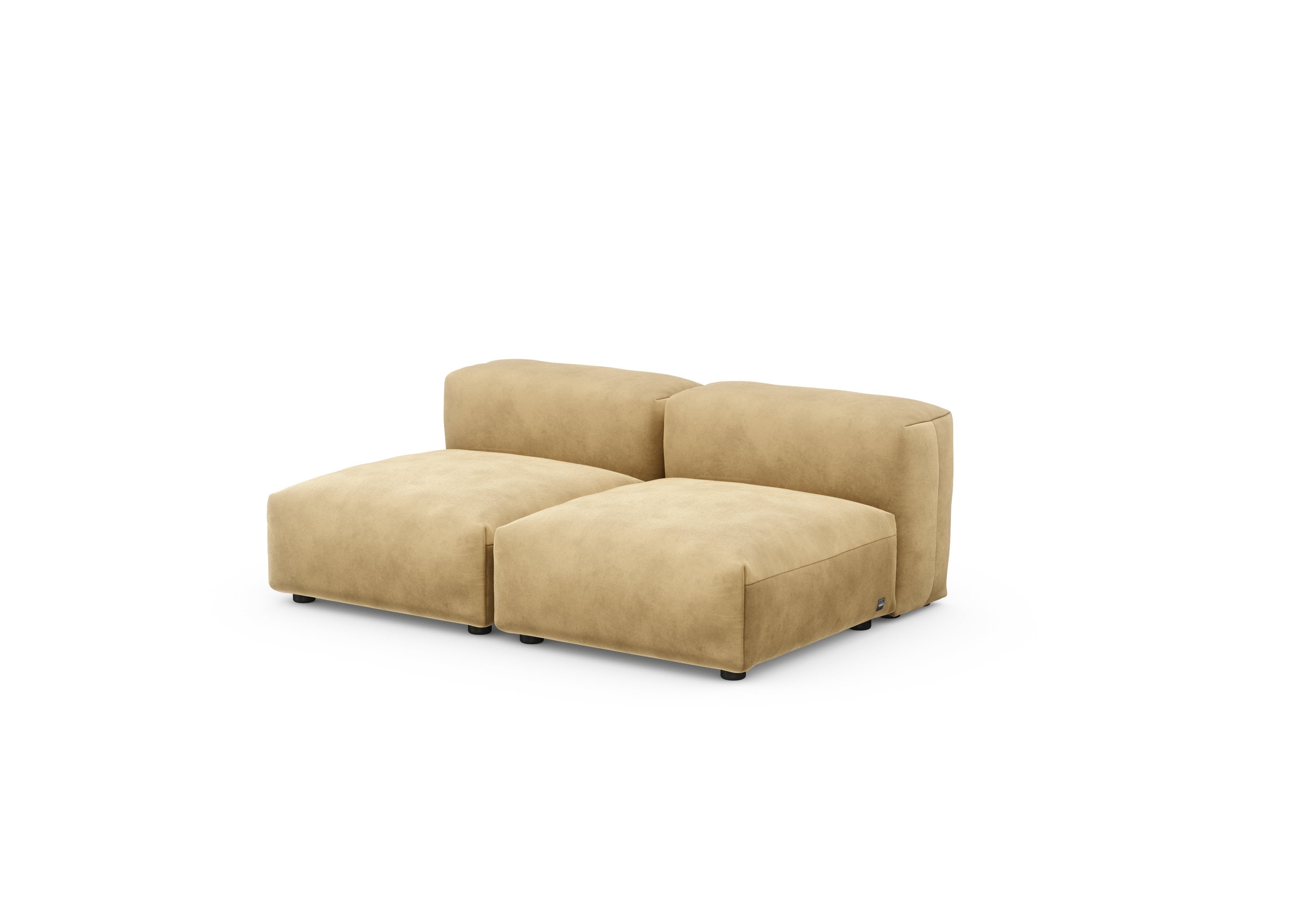 vetsak®-Two Seat Lounge Sofa S Velvet caramel