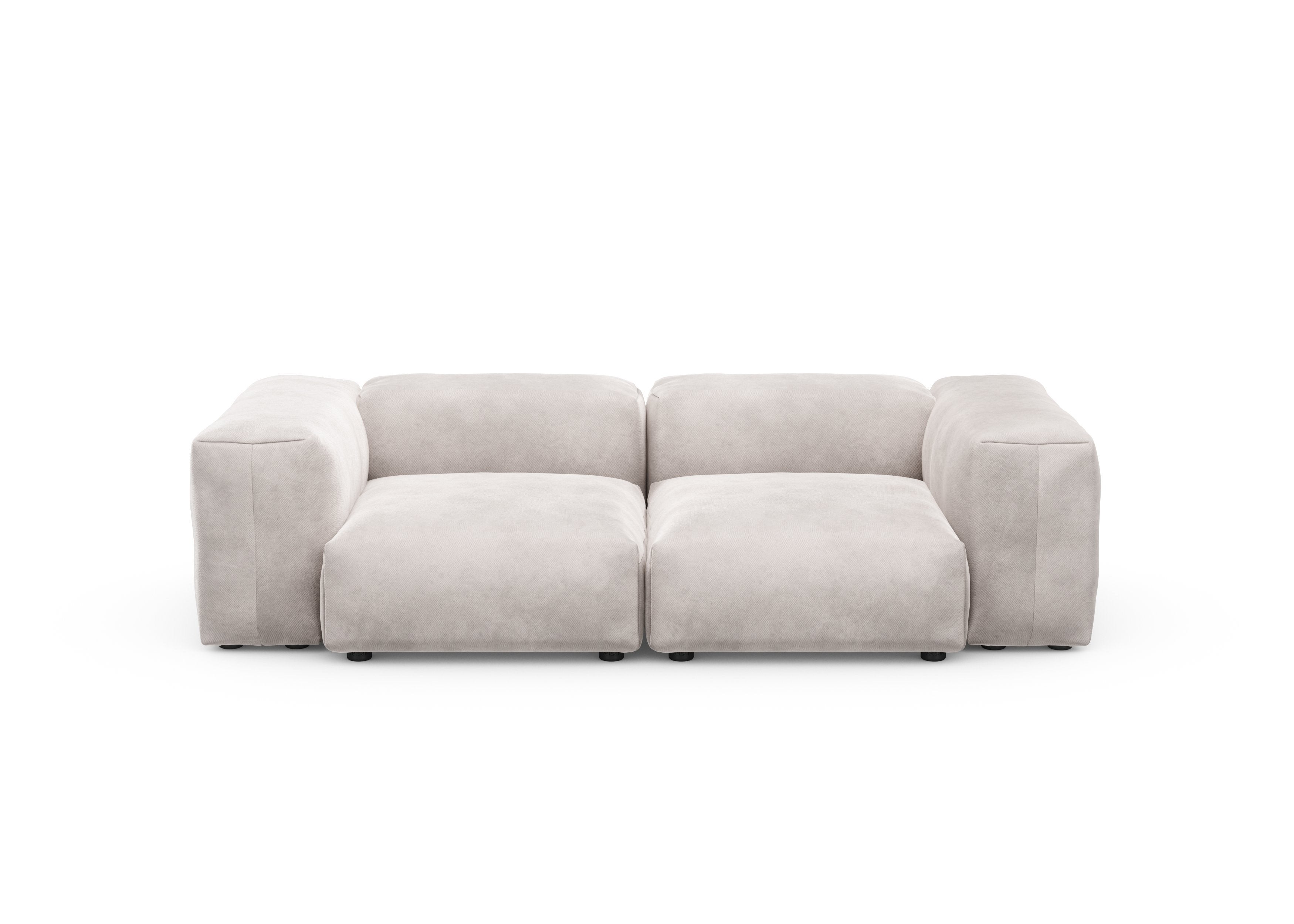 vetsak®-Two Seat Sofa S Velvet light grey